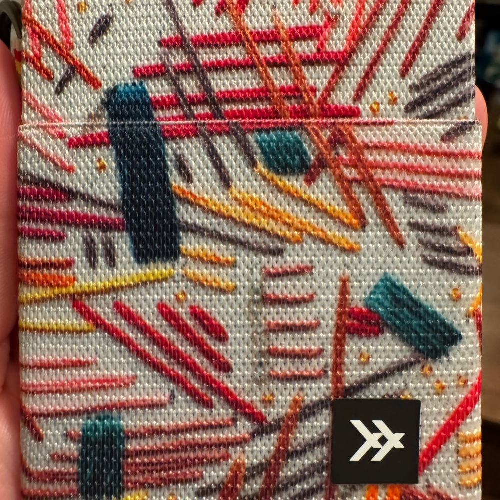 Thread Multicolor Elastic Wallet - Picture 3 of 6